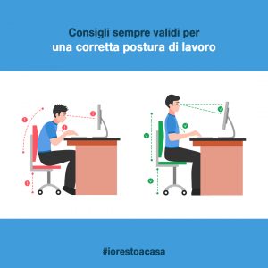 Corretta postura di lavoro