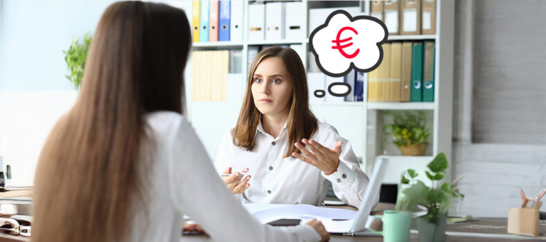 parlare di soldi a un colloquio di lavoro